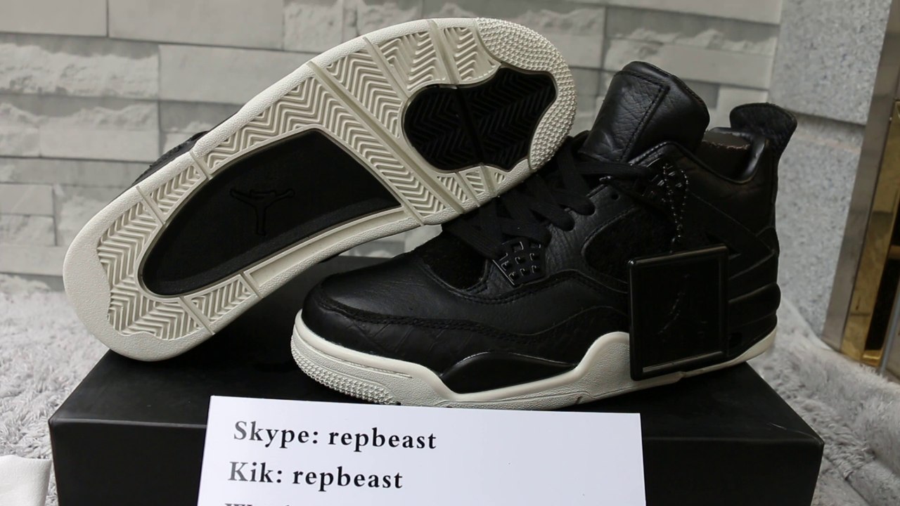 Air Jordan 4 Premium “Black” Unboxing Review from Repbeast.ru