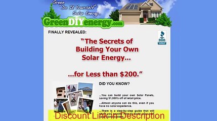 Green DIY Energy Discount, Coupon Code, Get $10 Off