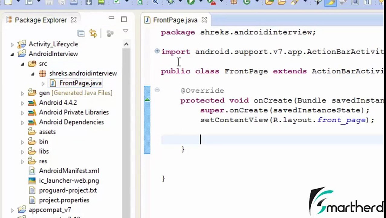 Eclipse Tutorial Android LOLLIPOP Application Development for Beginner  (46)