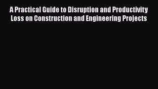 A Practical Guide to Disruption and Productivity Loss on Construction and Engineering Projects