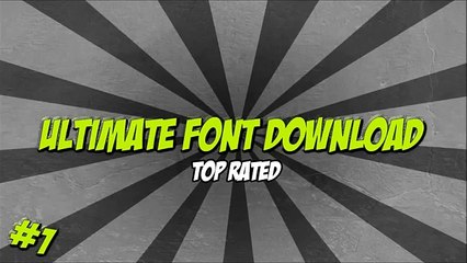 THE ULTIMATE FONT DOWNLOAD - OVER 10,000 FONTS (MUST SEE)