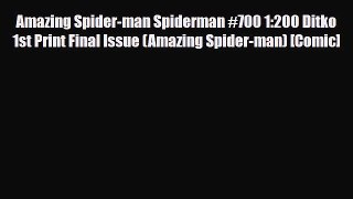 [PDF Download] Amazing Spider-man Spiderman #700 1:200 Ditko 1st Print Final Issue (Amazing