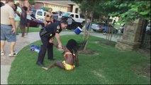 Texas pool party cop suspended after pulling gun