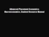 PDF Download Advanced Placement Economics: Macroeconomics Student Resource Manual PDF Full