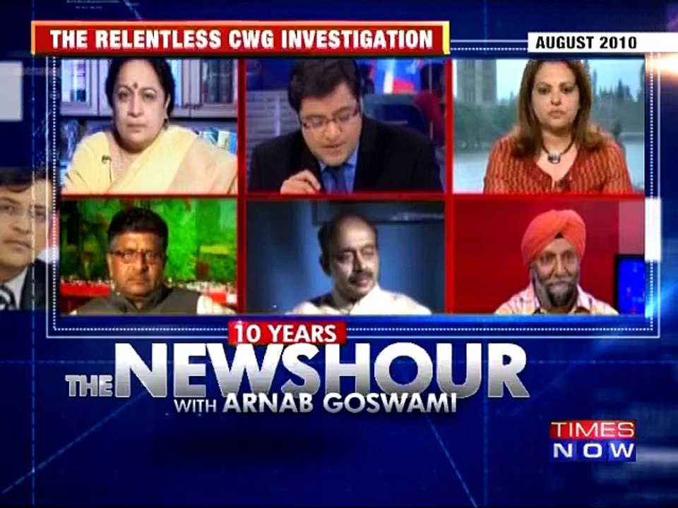 The Newshour Debate Completes 10 Years Featuring Arnab Goswami