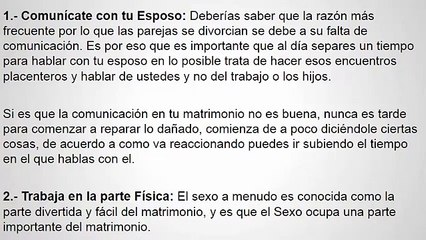 Como Recuperar mi Matrimonio en Crisis - 5 pasos