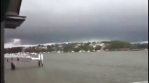 Two guys stand 20m away from a lightning strike!! Hilarious reaction