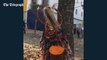 Demon pelted by turnips at Spanish 'Feast of Saint Sebastian' festival