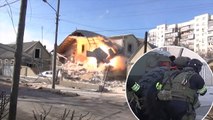 Russian special forces completely destroy house during shoot-out