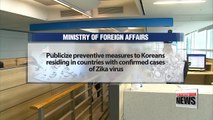 Five branches of Korean gov't cooperate to counter Zika virus threat