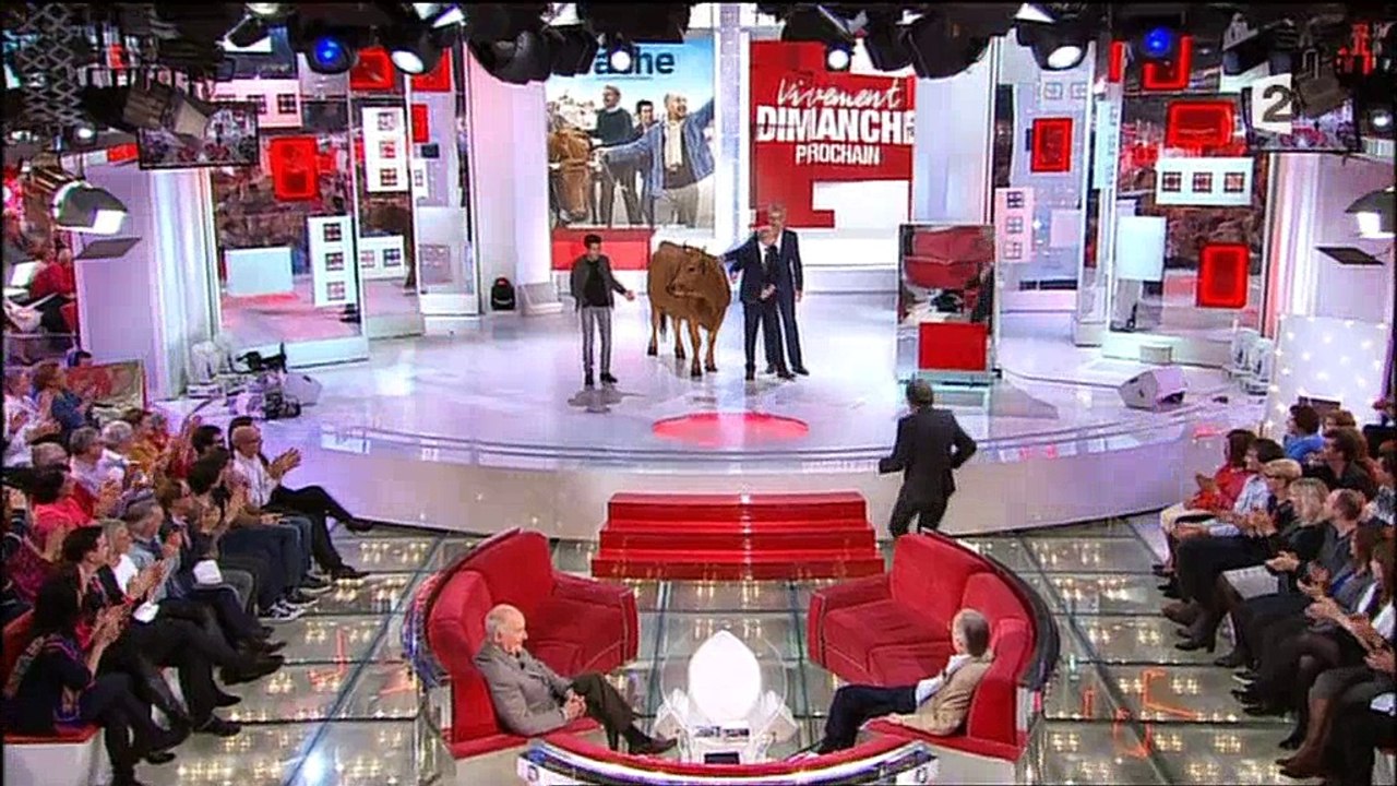 Jamel Debbouze fait son show dans "Vivement dimanche" avec... une vache ! Regardez