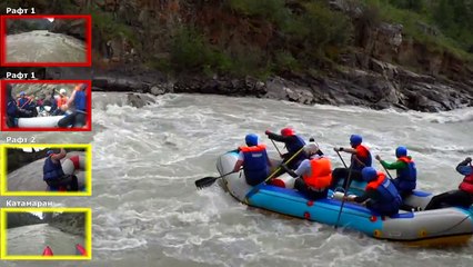Река Чуя, порог Горизонт (мультикамерная съемка)