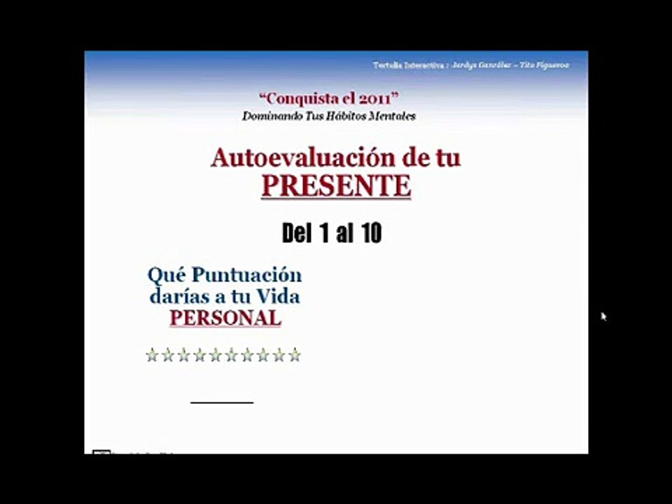 Conquista tus metas 2011 - Como lograr Metas