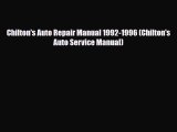 [PDF Download] Chilton's Auto Repair Manual 1992-1996 (Chilton's Auto Service Manual) [PDF]