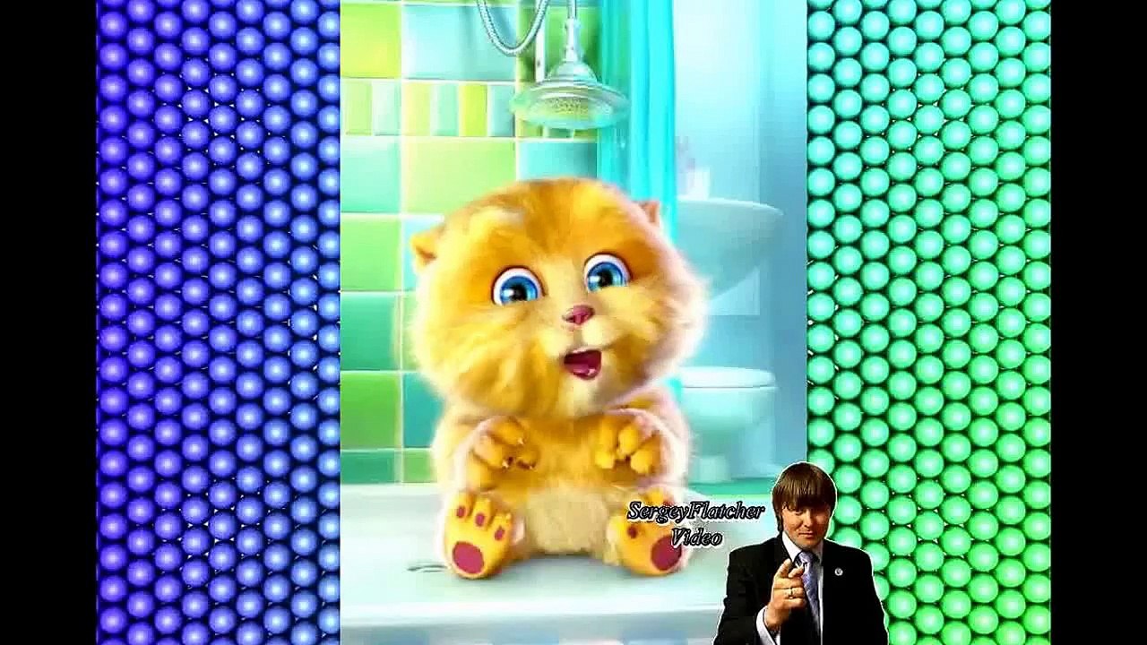 Talking Ginger child's voice says Джинджер говорит детским голосом Talking Tom cat  Говорящий Кот