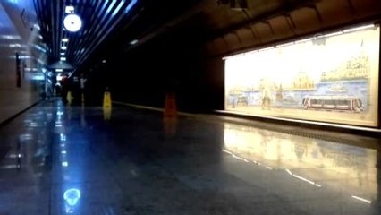 Marmaray Durağında Atık Su Sızıntısı