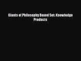 [PDF Download] Giants of Philosophy Boxed Set: Knowledge Products [Download] Full Ebook