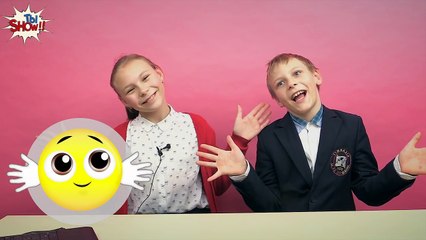 Дети повторяют рожицы Эмодзи - часть 2, Kids Acting Emoji Challenge - Part 2