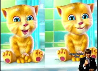 Мультик для детей Говорящий Котенок Рыжик читает битбокс кот