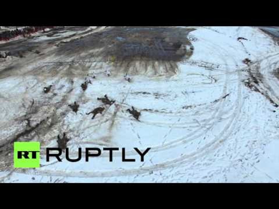 ‘Operation Winter Storm’: Drone buzzes over reenactment of iconic WW2 battle