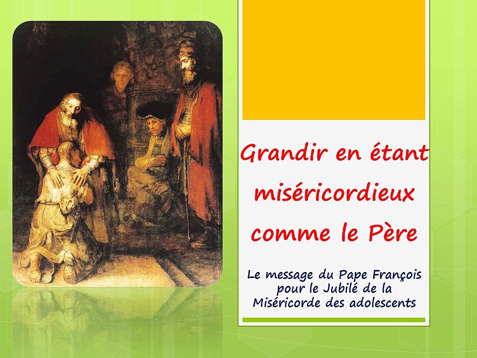 Message du pape François aux ados 2016