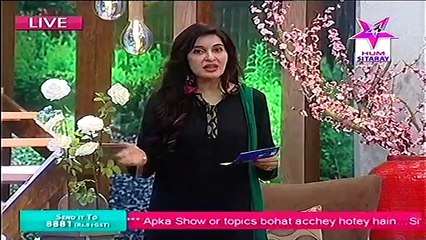 Sitaray Ki Subha HumSitaray Morning Show with Shaista Lodhi 24 AUG 2015