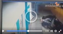 Video: Perompak gagal tarik mesin ATM guna kereta
