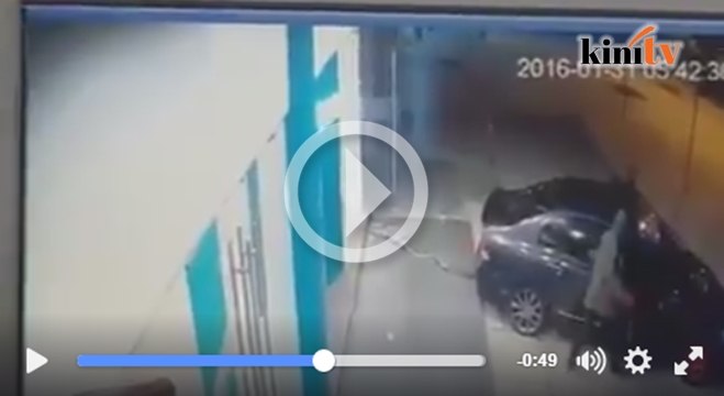 Video: Perompak gagal tarik mesin ATM guna kereta