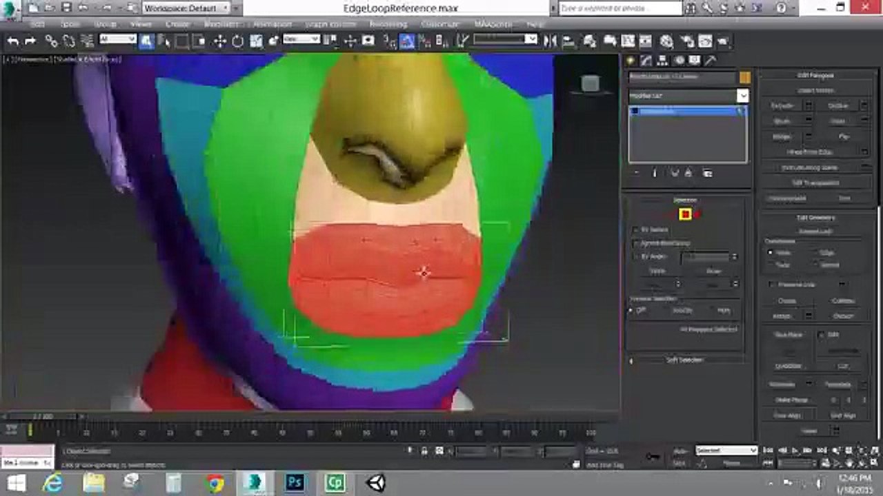 Edge Modeling A Head Clip2-2
