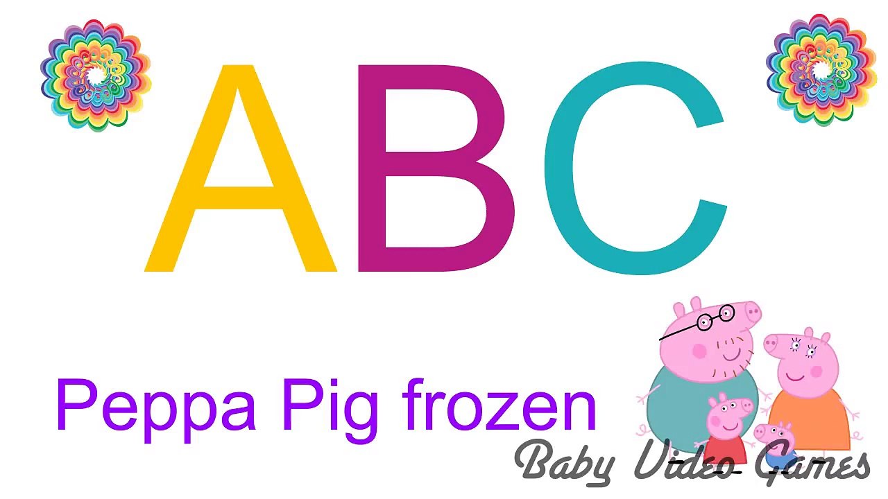 ABC Song Peppa Pig Frozen Kids Music Video