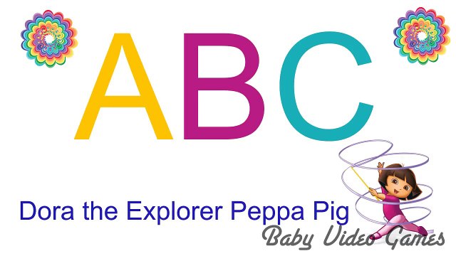 ABC Dora the Explorer and Peppa Pig Cartoon Characters