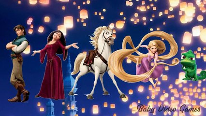 FINGER FAMILY Tangled and Rapunzel Disney Characters