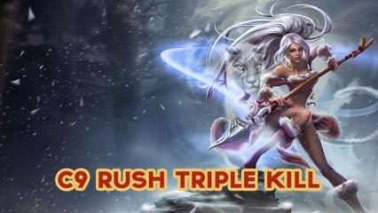 2016 NA LCS Spring Highlights: C9 Rush rushes in, gets a Triple Kill