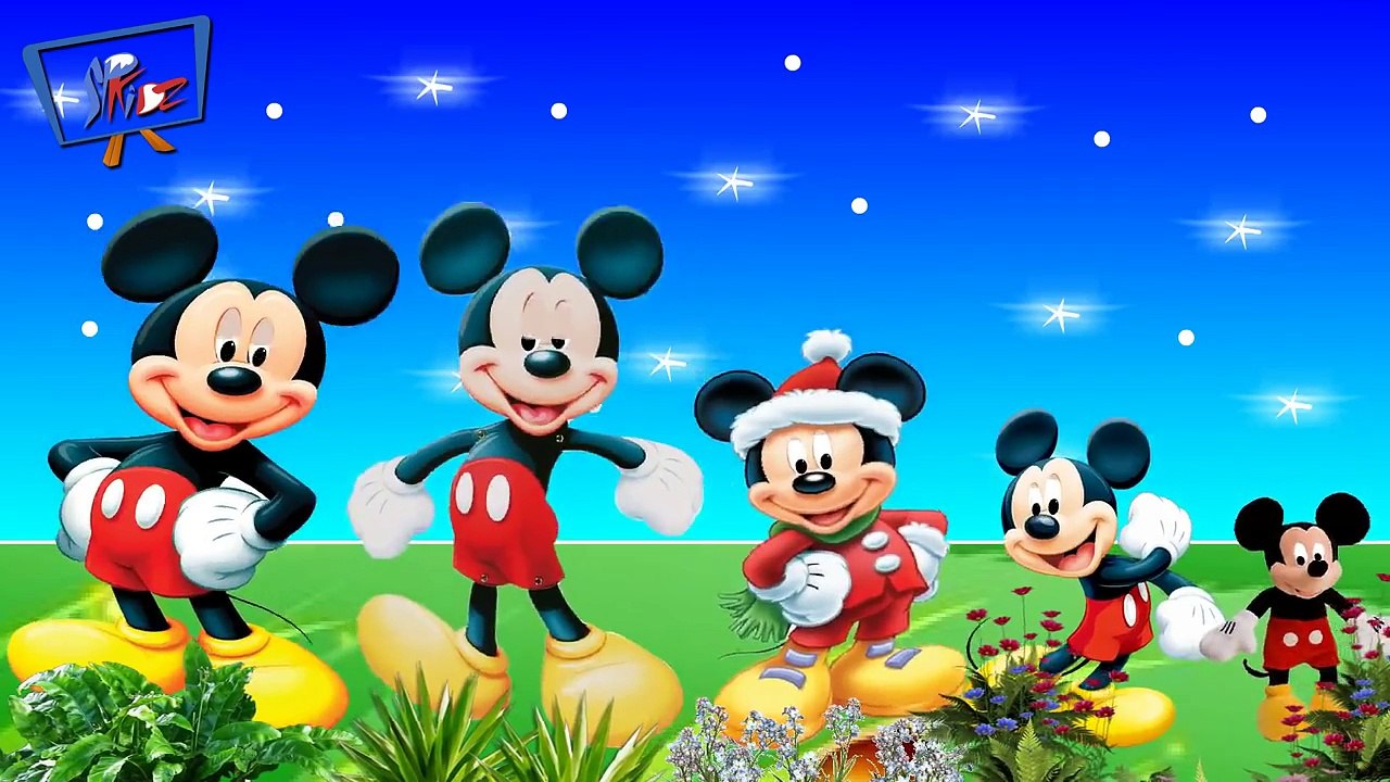 mickey mouse, sofia, elsa finger family