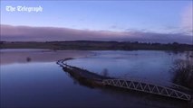 Watch: Drone captures incredible footage of a flooded Aberdeenshire
