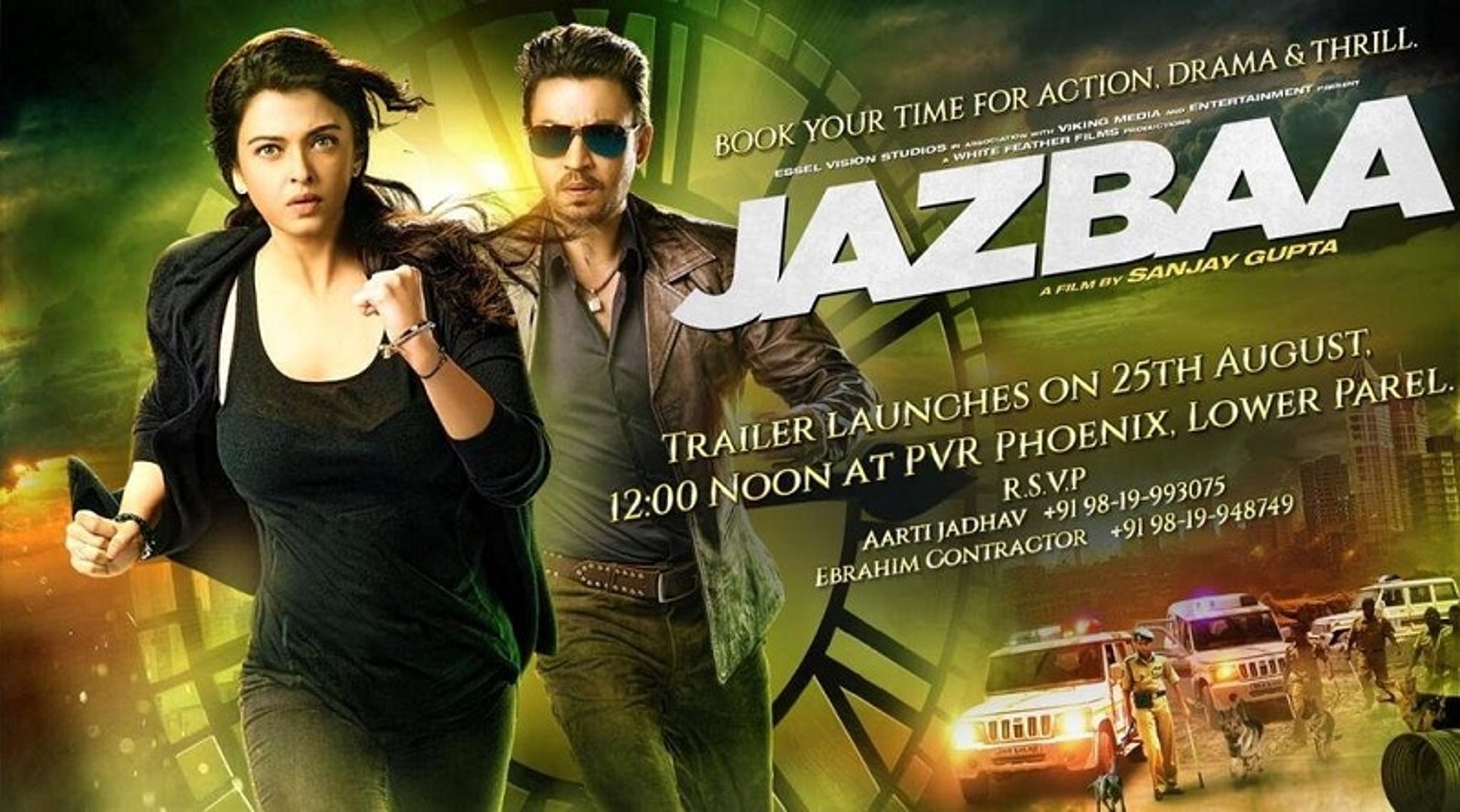 Jazbaa Trailer Bollywood Movie Aishwarya Rai Irrfan Khan Shabana Azmi Jazbaa 2015 Blockbuster Movie Jazbaa Movie
