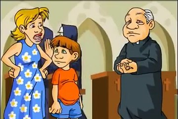 O padre e o Joãozinho em como parar de falar palavrão