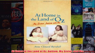 Download PDF  At Home in the Land of Oz Autism My Sister and Me FULL FREE