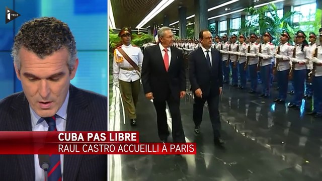 Raul Castro accueilli en grande pompe à Paris