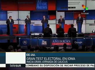 EE.UU.: Iowa atestigua la primera jornada electoral primaria