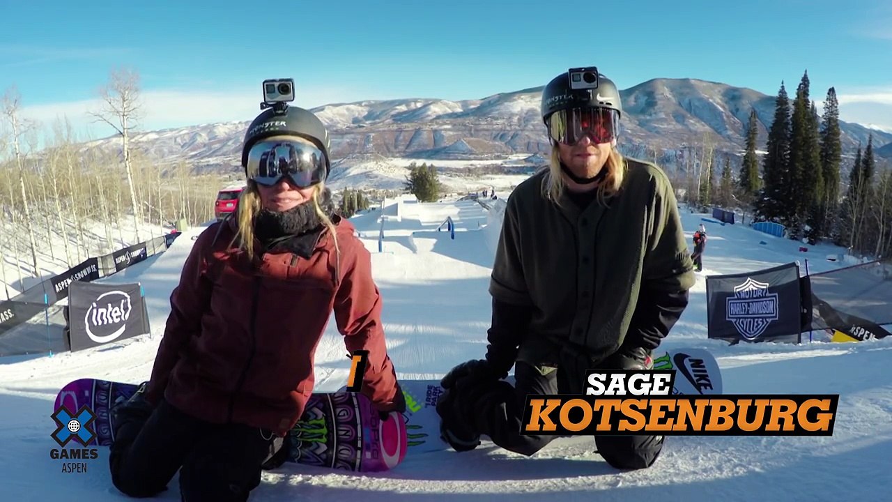 GoPro: Sage Kotsenburg and Jamie Anderson - X Games Aspen Slopestyle Course Preview