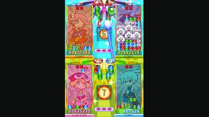 Puyo Puyo!! Basic fever battle and great teamwork!