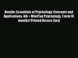 Bundle: Essentials of Psychology: Concepts and Applications 4th   MindTap Psychology 1 term