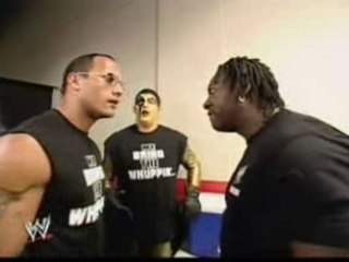 Goldust mimicks The Rock & Booker T