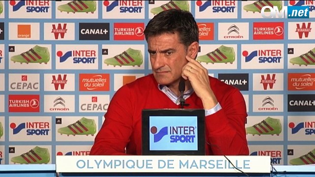 #MHSCOM la conférence de presse de l’entraîneur espagnol de l'OM, Michel.