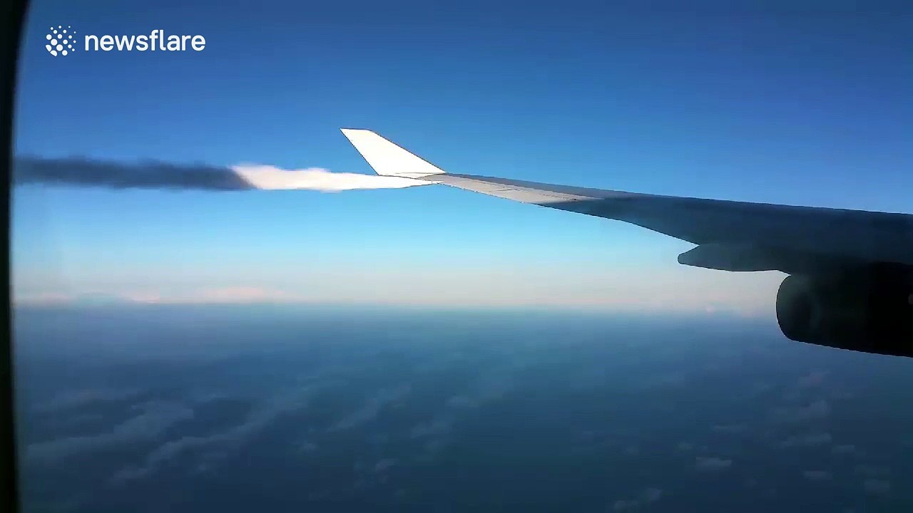 Jet fuel being dumped out of British Airways flight before emergency landing