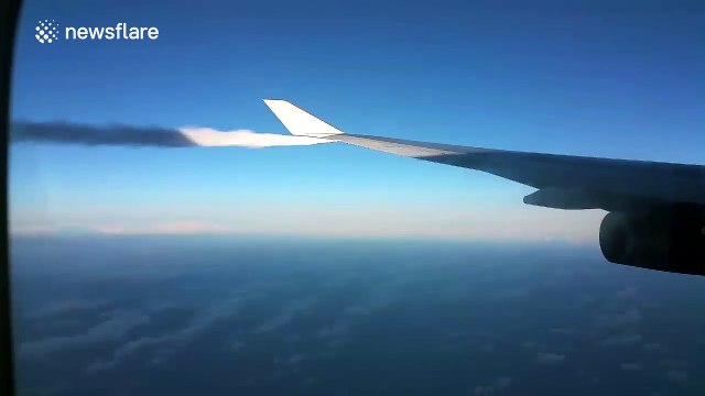 Jet fuel being dumped out of British Airways flight before emergency landing