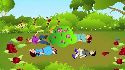 Ringa Ringa Roses Nursery Rhyme | Cartoon Animation Songs For Kids