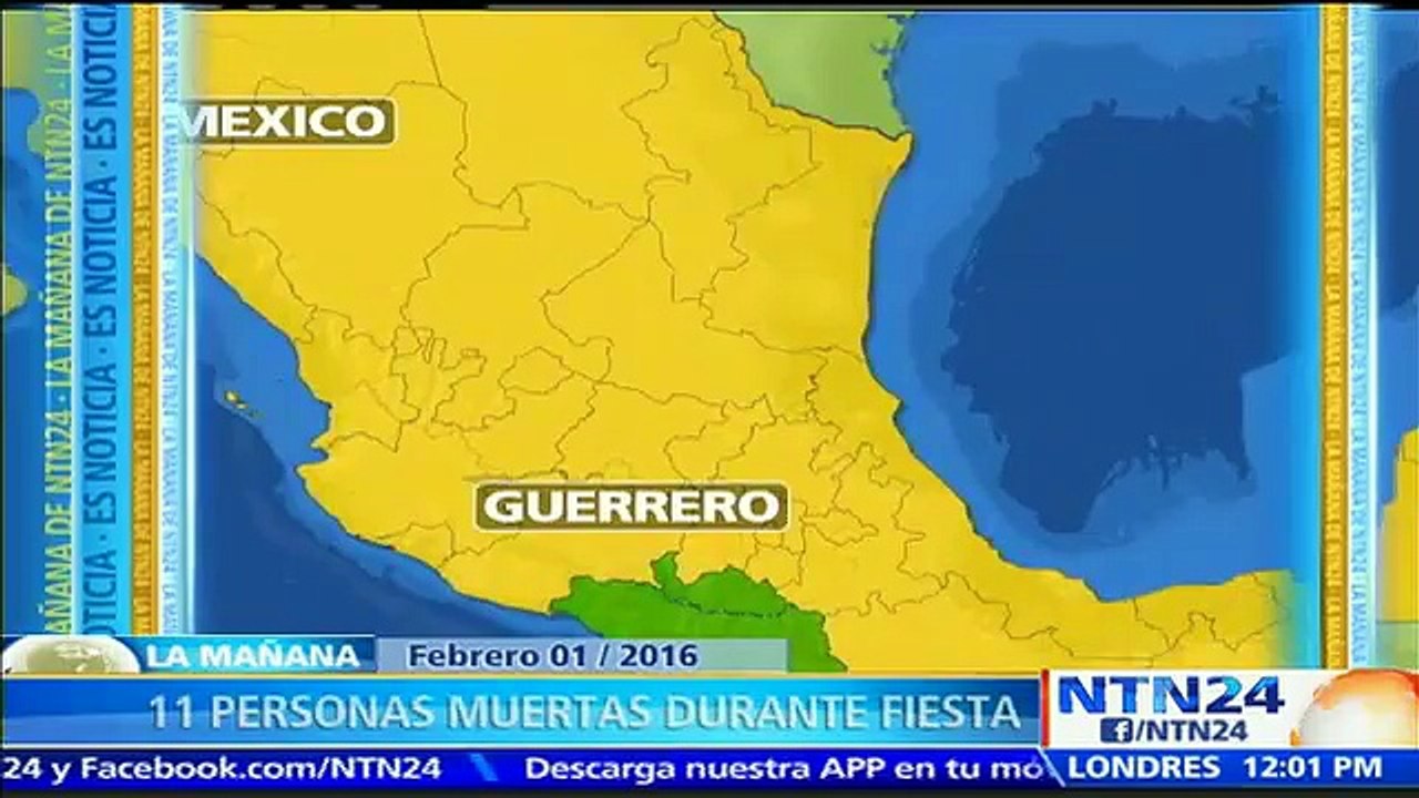 Más de 10 muertos tras enfrentamiento durante fiesta en Tierra Caliente, en México, informan fuentes oficiales