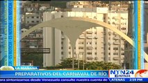 ¡Fiesta en Brasil! Todo listo para el carnaval de Río de Janeiro en el que participarán 5.000 bailarines